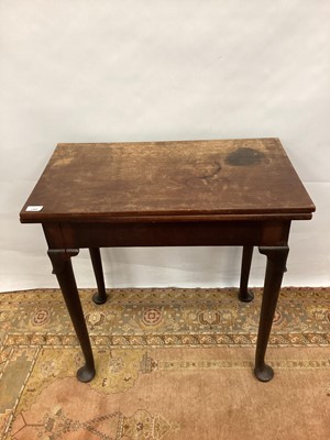 Lot 1460 - George II red walnut tea table