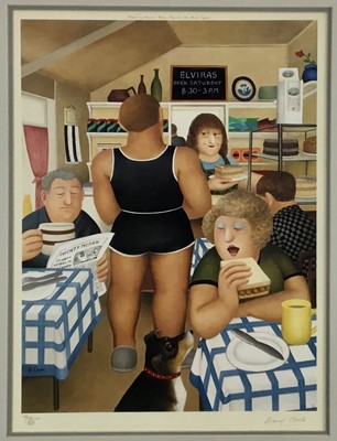 Lot 132 - Beryl Cook (1926- 2008) 'Elvira's Cafe 1993' signed and numbered 724/850.