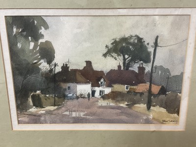 Lot 201 - John Tookey watercolour, others