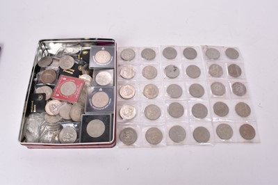 Lot 526 - G.B. - Mixed cupro-nickel Elizabeth II Crowns to include coronation 1953 x 10 and others (Total 124 coins)