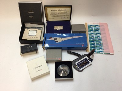 Lot 2474 - One box of Concorde related items