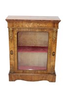 Lot 1145 - Victorian walnut, floral marquetry and gilt...