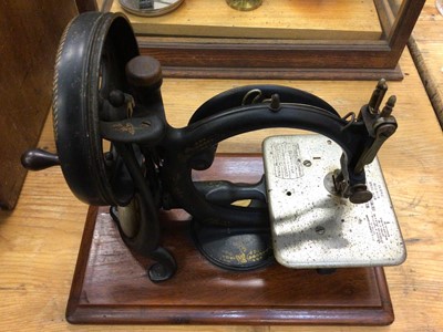 Lot 2687 - Wilcox and Gibbs sewing machine in case