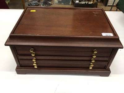 Lot 2678 - Collectors medallion cabinet