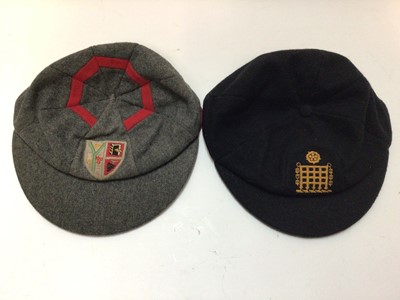 Lot 2473 - Two vintage school caps