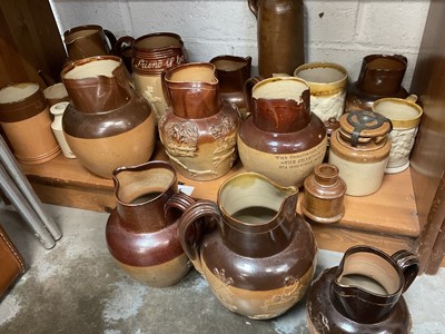 Lot 125 - Quantity of Doulton stoneware jars tankards and other items