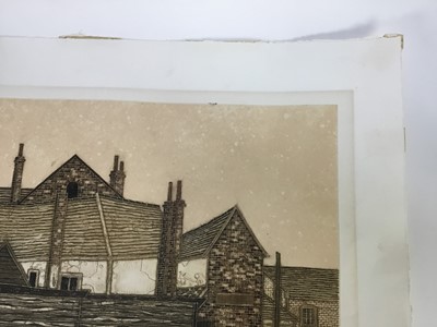 Lot 131 - Valerie Thornton (1931-1991) signed limited edition etching and aquatint - 'Old Houses, Maidenburgh Street, dated '76, unframed, 48cm x 68cm