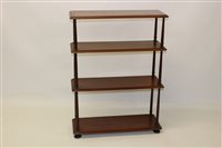 Lot 1159 - Set of early Victorian mahogany hanging...