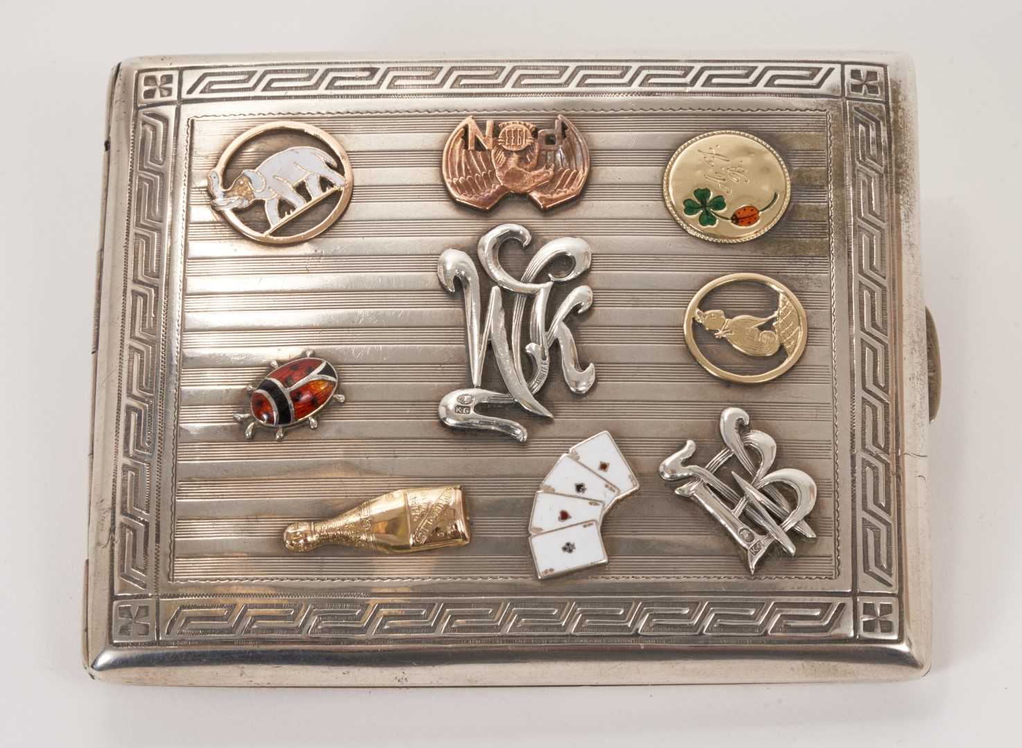 Lot 7 - Good quality early 1920s/1930s century Polish Officer's silver armorial cigarette case