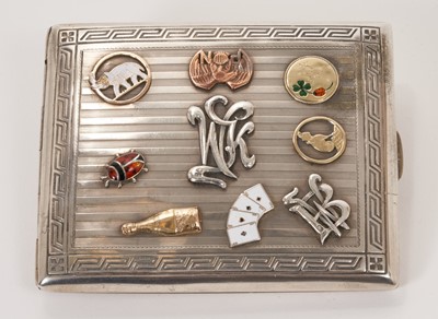 Lot 7 - Good quality early 1920s/1930s century Polish Officer's silver armorial cigarette case