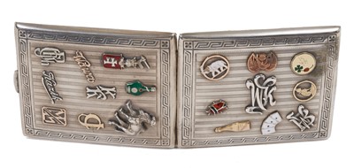 Lot 7 - Good quality early 1920s/1930s century Polish Officer's silver armorial cigarette case