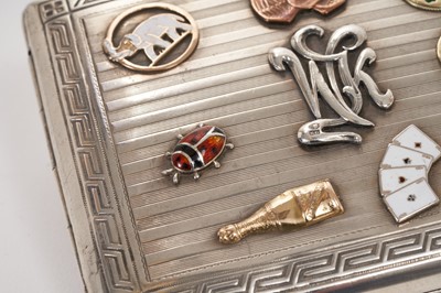 Lot 7 - Good quality early 1920s/1930s century Polish Officer's silver armorial cigarette case