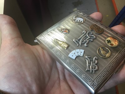Lot 7 - Good quality early 1920s/1930s century Polish Officer's silver armorial cigarette case