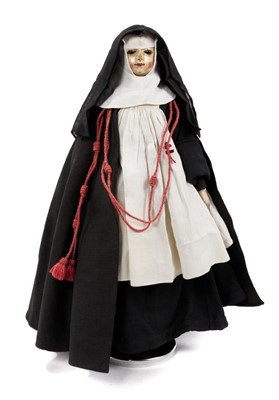 Lot 951 - Very rare Choir Sister nun doll, probably 18th century