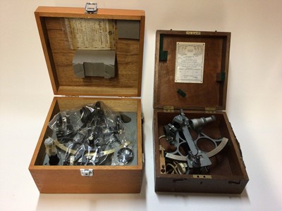 Lot 2488 - Two cased sextants