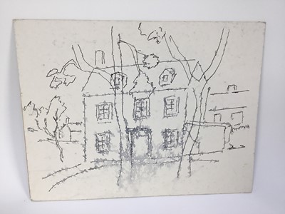 Lot 82 - *John Hanbury Pawle (1915-2010) six gouache works on paper and card - one signed, all approx 53cm x 43cm unframed