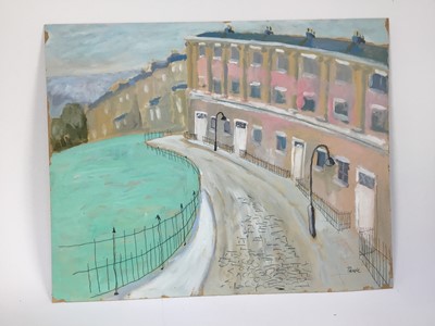 Lot 84 - *John Hanbury Pawle (1915-2010) six gouache works on paper and card - three signed, all approx 53cm x 43cm, unframed