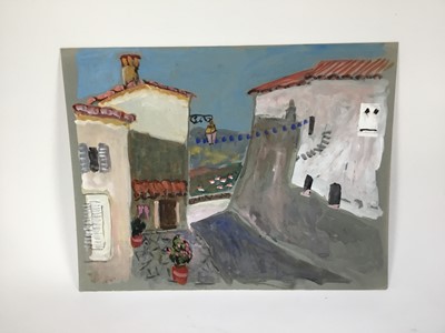 Lot 85 - *John Hanbury Pawle (1915-2010) six gouache works on paper and card - one signed, all approx 53cm x 43cm, unframed