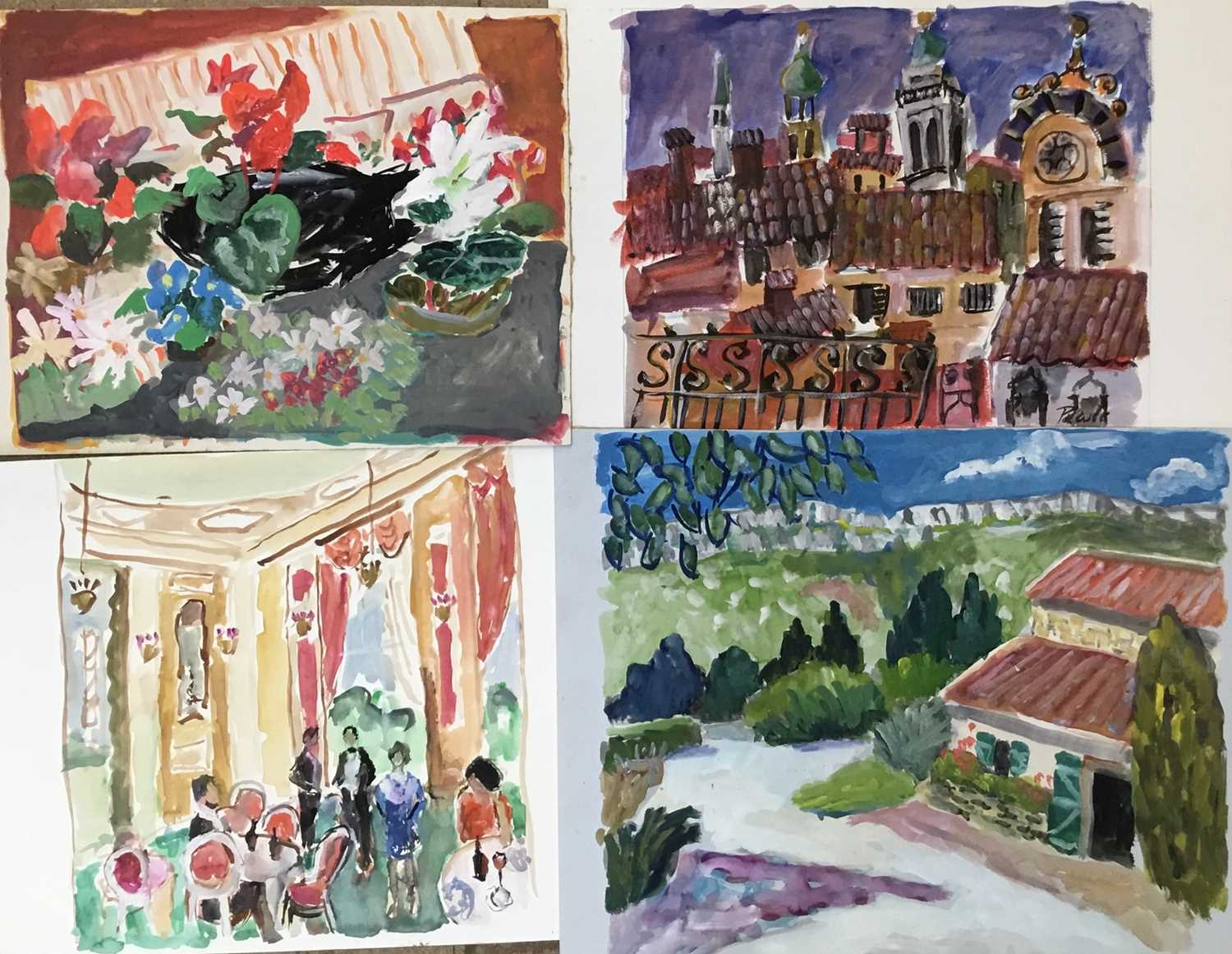 Lot 86 - *John Hanbury Pawle (1915-2010) a collection of works on paper and card to include small sketches, some signed, approx 19.