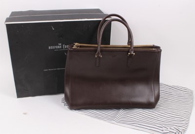 Lot 2078 - Anya Hindmarch 'Ebury' brown leather bag, with dust bag and box