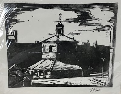 Lot 100 - Douglas Pittuck (1911-1993) woodcut print, and another
