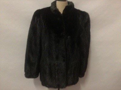 Lot 2077 - Black mink fur jacket c1960's