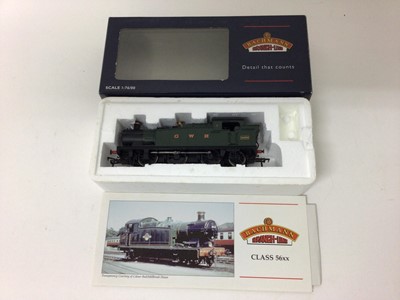 Lot 14 - Bachmann 00 gauge locomotives 5700 Pannier Tank 7739, BR Black, 32-211, Class Y Tank locomotive "Northern Counties Committe", 32-225Y, Class 56XX Tank 6600, GWR green, 32-075A, 4575 Prairie Tank 55...