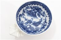 Lot 14 - 18th century Caughley blue and white circular...