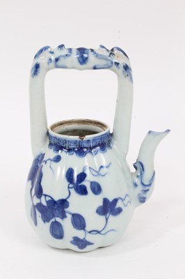 Lot 268 - A Chinese blue and white porcelain wine pot