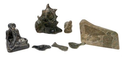Lot 1028 - A collection of Inuit sculptures