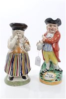 Lot 24 - Early 19th century Pratt-type Toby jug of a...