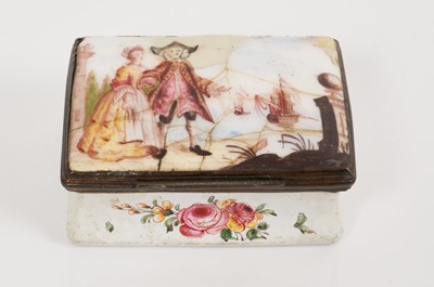 Lot 977 - South Staffordshire waisted rectangular snuff box