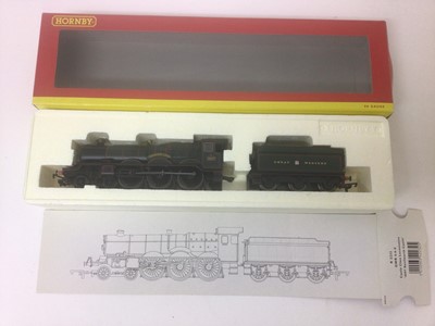 Lot 45 - Hornby OO gauge locomotives S & DJR 4-4-0 Class 2P locomotive '44' R2217, GWR 4-6-0 Castle Class loco '4097' Kenilworth Castle R2232 LNER 0-6-2T Class N2 locomotive '4753' R2269 all boxed (3)