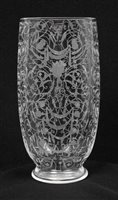 Lot 38 - 1920s French BacCarsat glass vase of funnel...