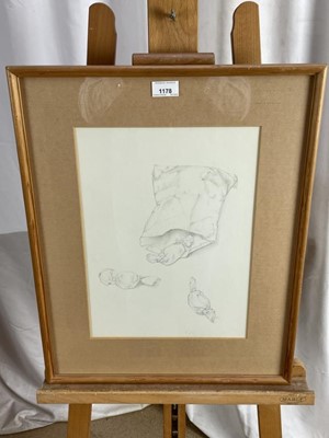 Lot 1178 - *Richard Chopping (1917-2008) pencil sketch - "A bag of toffees", 38cm x 28cm, in glazed frame