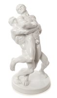 Lot 43 - Good quality Herend blanc-de-chine porcelain...