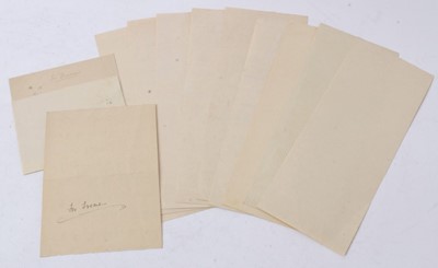 Lot 43 - H.M.Queen Elizabeth The Queen Mother, collection of 12 handwritten notes