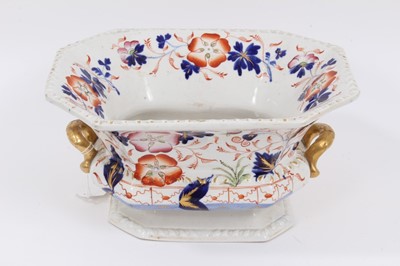 Lot 300 - An Ironstone rectangular two handled bowl