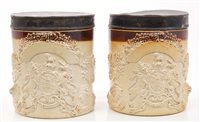Lot 55 - Pair early 19th century English salt glazed...
