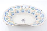 Lot 57 - Early 19th century Continental faience pottery...