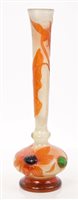 Lot 78 - Fine late 19th century Gallé cameo glass...