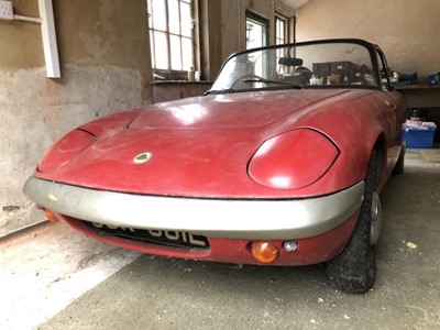 Lot 3 - 1967 Lotus Elan Drophead Coupe, 1588cc petrol, chassis number 45/6836, finished in red, reg. no. UUR 961E