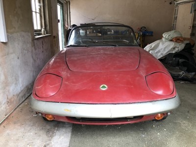 Lot 3 - 1967 Lotus Elan Drophead Coupe, 1588cc petrol, chassis number 45/6836, finished in red, reg. no. UUR 961E