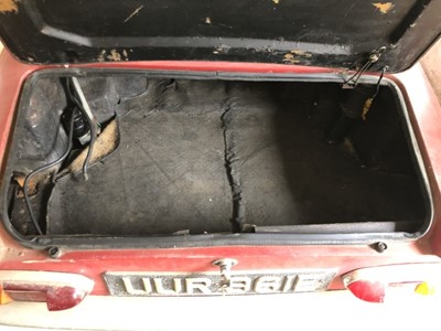 Lot 3 - 1967 Lotus Elan Drophead Coupe, 1588cc petrol, chassis number 45/6836, finished in red, reg. no. UUR 961E