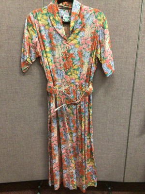 Lot 2100 - 1980's printed cotton dresses including Liberty Original and Laure Ashley, plus others and a floral top.