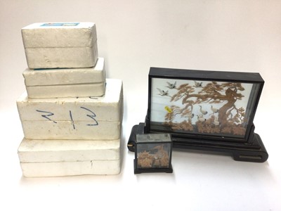 Lot 2519 - One box of Chinese cork dioramas