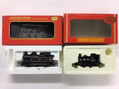 Lot 58 - Hornby OO gauge locomotives BR 0-6-0 Tank locomotive R052, BR 0-4-0T Industrial locomotive No328, R2665, LMS 0-4-0 Pug locomotive 11232, R2065 and SR Terrier locomotive 2, R2063, all boxed (4)