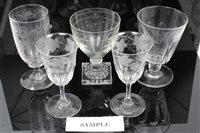 Lot 100 - Georgian glass rummer with 'lemon squeezer'...