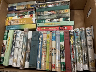 Lot 1768 - Box of Captain W.E. Johns Biggles books and other publications