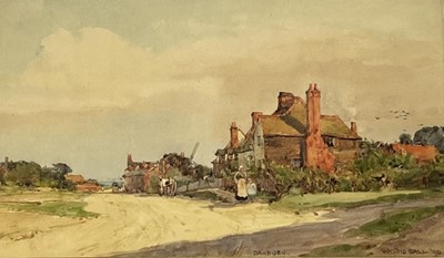 Lot 1314 - Wilfred Williams Ball (1853-1917) pair of watercolours - views of Danbury, Essex, signed, dated '90 and inscribed, 19cm x 32cm, in glazed gilt frames